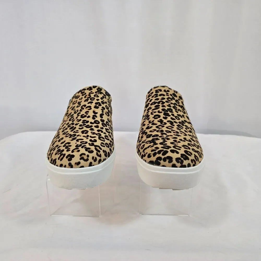 Dr. Scholls Espadrilles Leta Shoes Women's 11 M Tan Black Leopard Slip On NIB